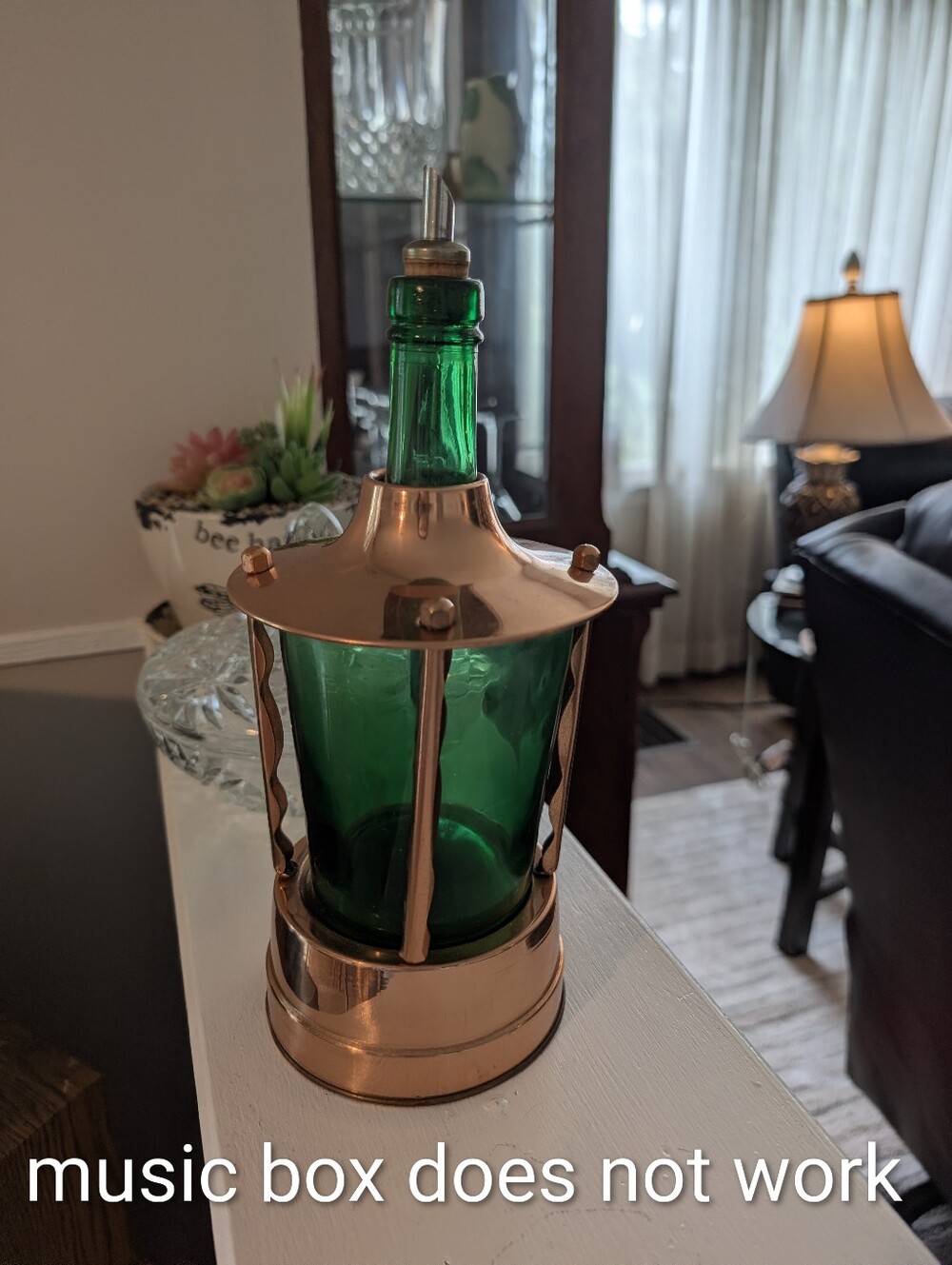 Vintage Music Box Decanter